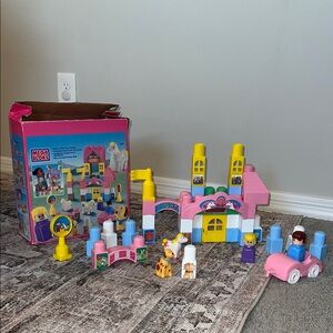 VINTAGE 90D MEGA BLOKS Build n’Play Pony Stables Colorful Building Set for Kids